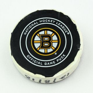 2018 - 19 David Krejci Boston Bruins Game - Goal - Scored Puck - Pastrnak Assist 3