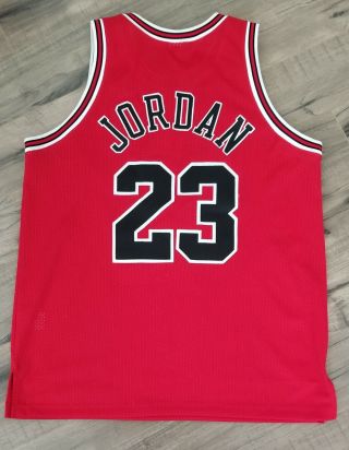 Authentic Michael Jordan Chicago Bulls Jersey Red 48 Nike 1997 - 1998