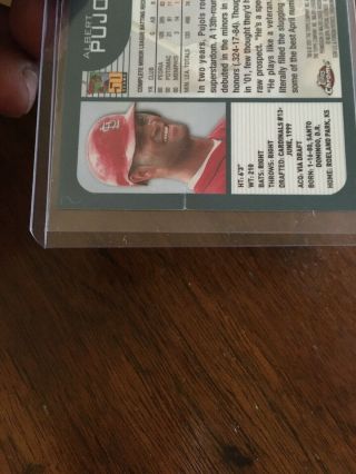 2001 Topps Chrome Traded Albert Pujols St Louis Cardinals T247 Baseball Card 3