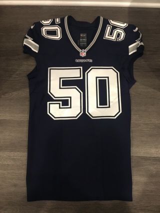 Sean Lee 50 Dallas Cowboys Game Issued Jersey Size 44 L - Bk 2012