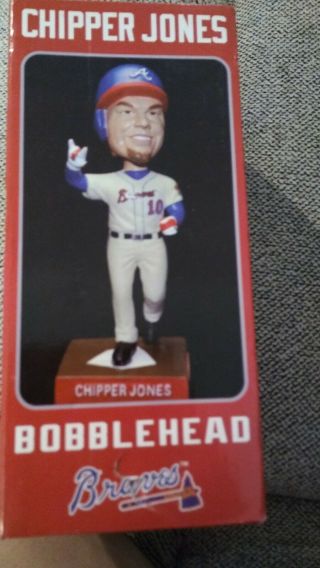 Chipper Jones Atlanta Braves Farewell Retirement 2012 Nib Sga Bobblehead