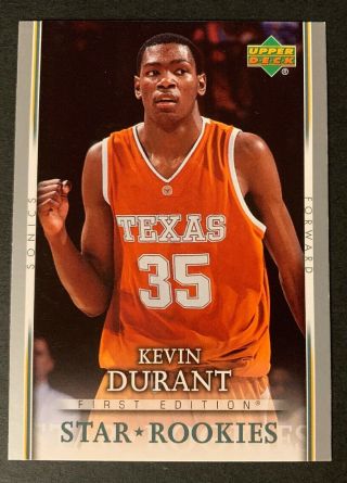 Kevin Durant 2007 - 08 Upper Deck Star Rookie First Edition Mvp