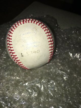 Unauthenticated Babe Ruth Signed Autograph Baseball - Game Worn Durham Bulls 5