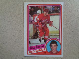 1984 - 85 Topps Steve Yzerman Rc Rookie Detroit Red Wings 49 Nm/mt