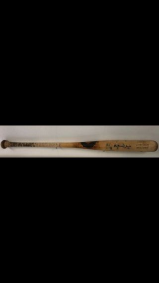 Alfonso Soriano York Yankees Game Hr Bat Uncracked Auto Photomatched