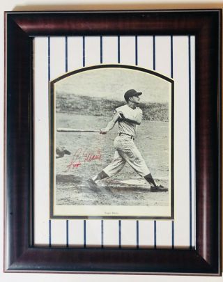 Roger Maris Signed Autograph Framed 8x10 Photo Jsa York Yankees Auto
