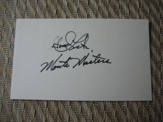 Monte Masters Autographed 3x5 Boxer D.  96