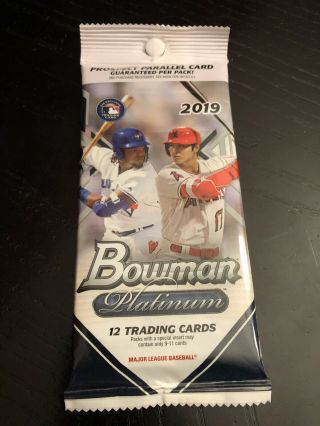 2019 Bowman Platinum Baseball Guaranteed Auto Autograph Hot Pack
