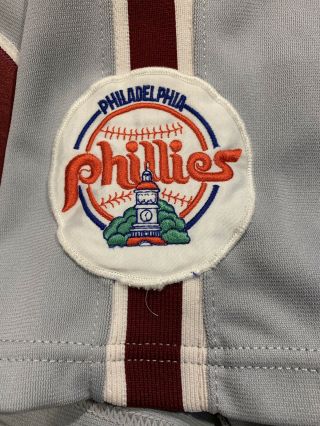 Mickey Morandini Philadelphia Phillies Game Worn Jersey Rawlings 42 MLB 90s 5