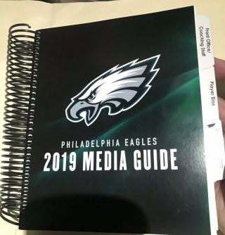Philadelphia Eagles 2019 Media Guide In Hand Ready To Ship To You