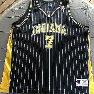 Vintage Champion Jermaine O’neal Indiana Pacers Pinstripe Nba Jersey - Size 52