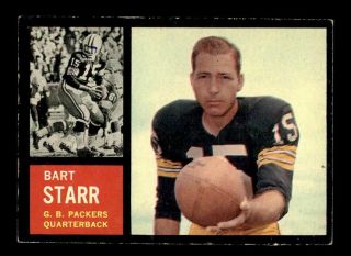 1962 Topps 63 Bart Starr Sp Ex,  X1329921