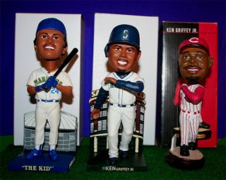 Seattle Mariners Reds Ken Griffey Jr Different Ages Bobblehead Set The Kid Rc
