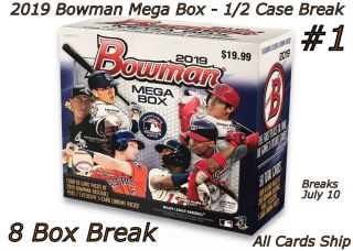 St.  Louis Cardinals - 2019 Bowman Mega Box - 1/2 Case Break - 8 Boxes 1
