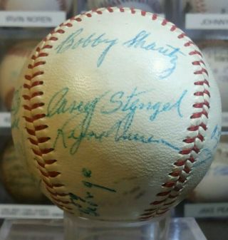 Casey Stengel & Elston Howard 1959 York Yankees Team Signed Baseball