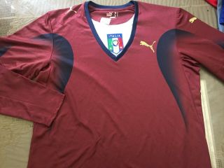 2006 World Cup Italy Goalkeeper Gk Football Soccer Shirt Jersey Large Buffon Era