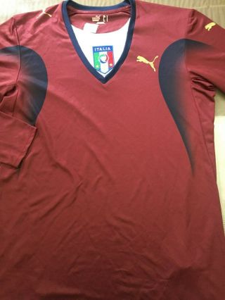 2006 World Cup Italy Goalkeeper GK Football Soccer Shirt Jersey Large Buffon Era 5