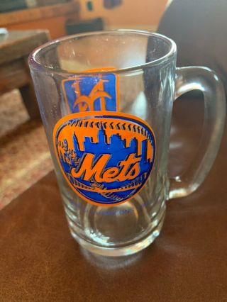 York Mets Souvenir 1969 Champions Glass Mug In
