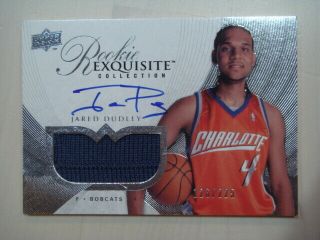 2007 - 08 Ud Exquisite Jared Dudley Rpa Rc Auto Patch 126/225 Lakers