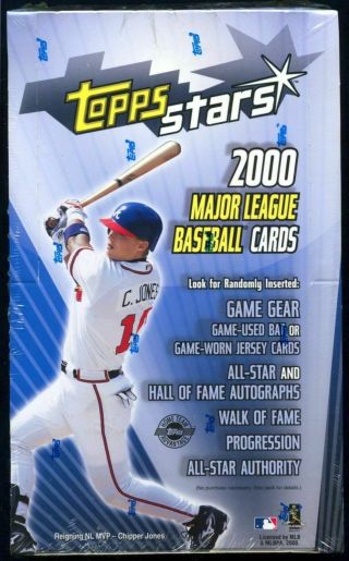 2000 Topps Stars Hobby Box - Factory - Possible Jeter Autograph