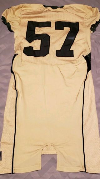 Authentic GAME WORN Nike Baylor Football Gold Jersey 2009 8