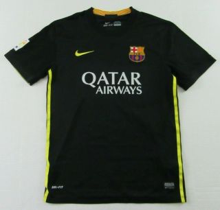 Nike Dri - Fit Fcb Soccer Qatar Airways Futbol Club Barcelona Soccer Jersey Size M