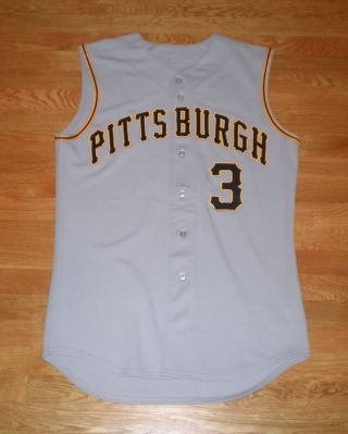 PIRATES Nyjer Morgan signed game issued jersey 2008 AUTO w/ T - PLUSH Brewers 6