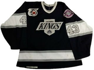 1991 - 92 David Goverde 43 Los Angeles Kings Game Worn Jersey Sz 54 • Holy Grail