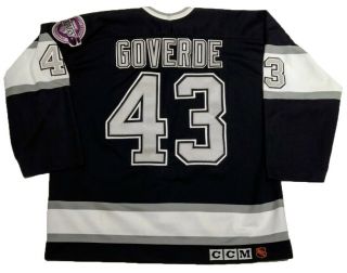 1991 - 92 David Goverde 43 Los Angeles Kings Game Worn Jersey Sz 54 • HOLY GRAIL 3