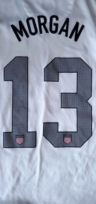 Nike USA ' USWNT ' Morgan 2013 ' Centennial ' Third Jersey / Shirt - (Size S) 7