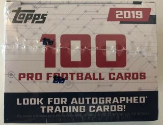 2019 TOPPS AAF ALLIANCE OF AMERICAN FOOTBALL FACTORY 100 CARD BLASTER BOX 4