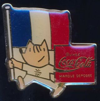 1992 Barcelona Coca - Cola Cobi / Flags of Nations 172 - Pin Set PINS ONLY 5