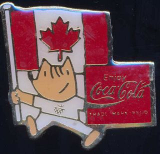 1992 Barcelona Coca - Cola Cobi / Flags of Nations 172 - Pin Set PINS ONLY 6