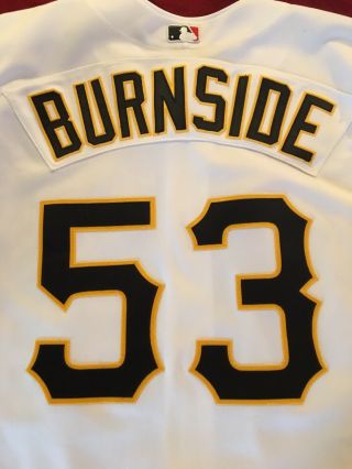 2001 Adrian Burnside 53 Pittsburgh Pirates Game Worn Mlb Baseball Jersey