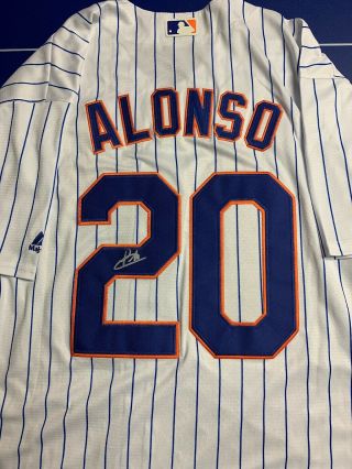 Pete Alonso Signed Jersey York Mets Custom Adult Xl Roy?
