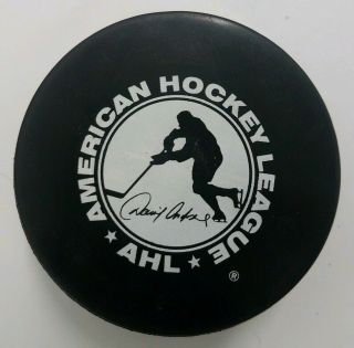 ADIRONDACK RED WINGS AHL INGLASCO MADE IN CANADA OFFICIAL GAME PUCK VINTAGE 3