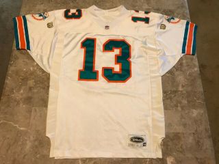 Dan Marino 13 Miami Dolphins Nfl White Authentic Wilson Jersey Adult Size Xl 48