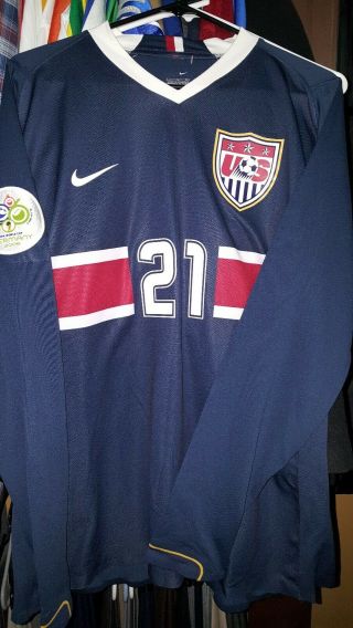 Landon Donovan World Cup 2006 Long Sleeve Jersey Usa Soccer Mls Player Issue