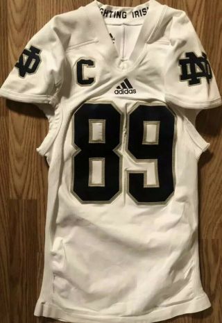 Notre Dame Football 2012 Team Issued Kapron Lewis Moore Jersey Captain 89