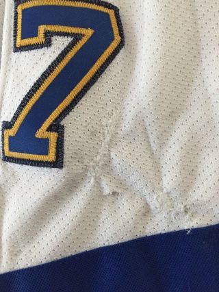 1999 - 2000 St Louis Blues Game Worn Jersey w NHL 2000 patch - Terry Yake 4