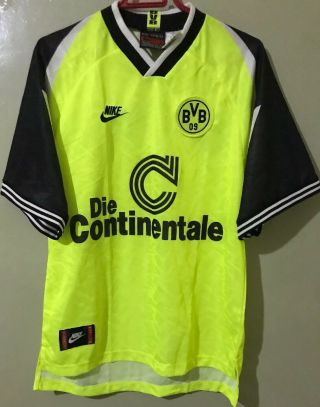 Shirt Borussia Dortmund Football 1995 1996 Nike Bvb Trikot Jersey Size M