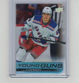 Lias Andersson Rc Ud Sp Authentic 2018 - 19 Young Guns Clear Cut Acetate