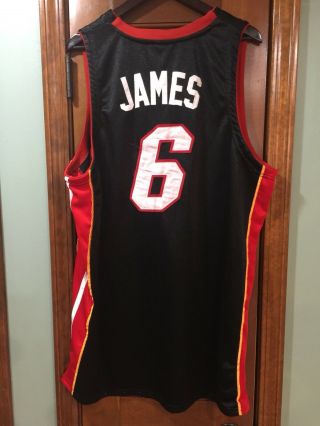 Lebron James Miami Heat Authentic Jersey Size 56