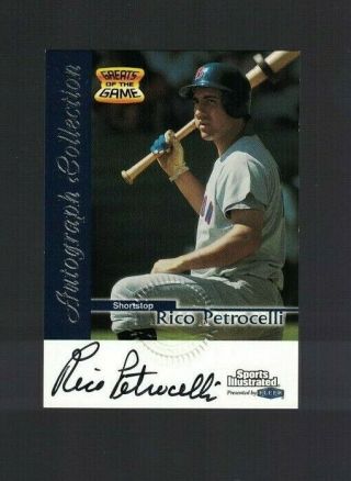 Rico Petrocelli Red Sox 1999 Sports Illustrated Fleer Greats Of The Game Auto