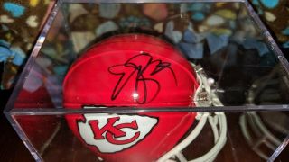 Eric Berry Autograph Signed Kansas City Chiefs Red Mini Helmet