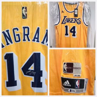 Brandon Ingram Signed Lakers Hwc Swingman Jersey (bas) L,  Nwt
