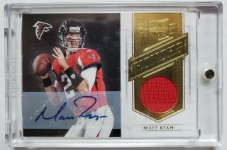 2011 Plates & Patches Matt Ryan Auto Game Worn Jersey Honors Ssp /5 Falcons
