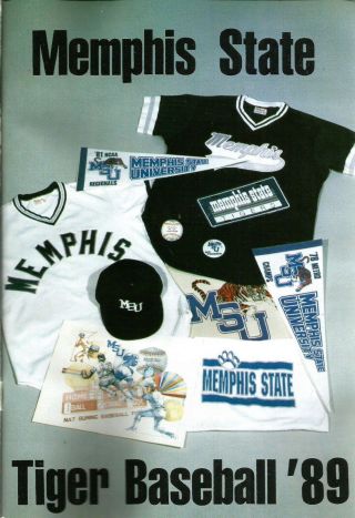 1989 Memphis State Tigers Baseball Media Guide
