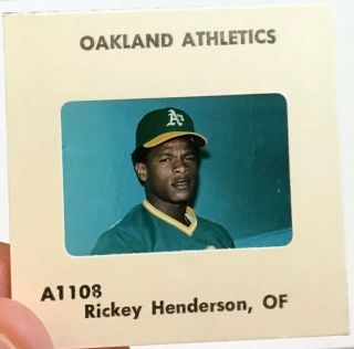 Hof Rickey Henderson Oakland A’s Tiger Stadium Scoreboard Head Shot Slide