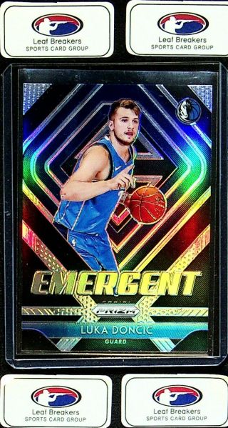 2018 - 19 Prizm Basketball Luka Doncic Rookie Emergent Insert Silver Rc [ss]